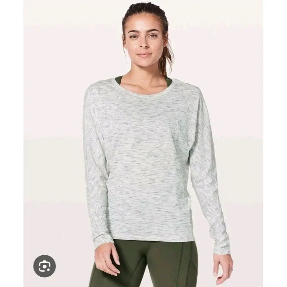 Lululemon Top Set to Sweat Thumbholes Running Long Sleeve Est. Size 8 Athleisure